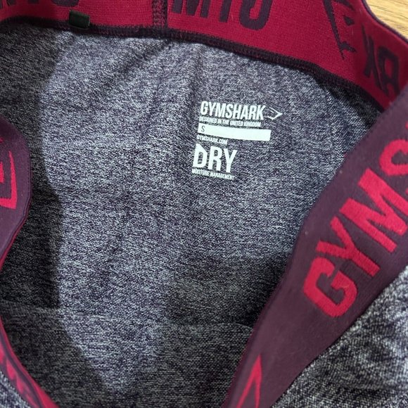 💠 Gymshark Leggings Women's Size Small Dry Full Length Purple Thick Band EEUC - Picture 2 of 3